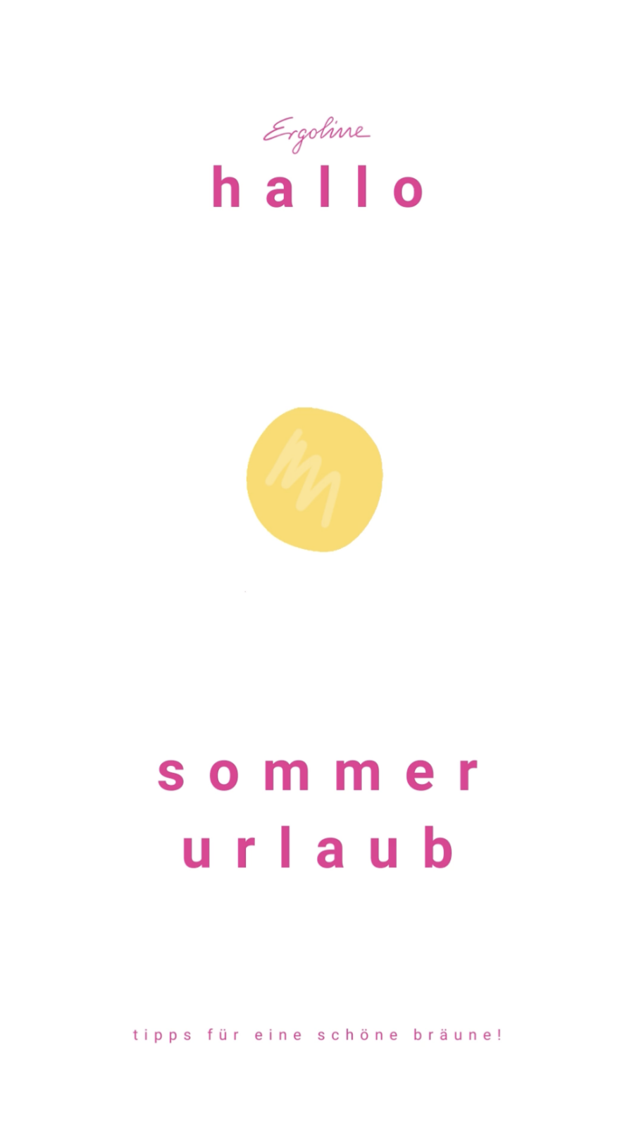 Hallo Sommerurlaub - IG Story (deutsch)